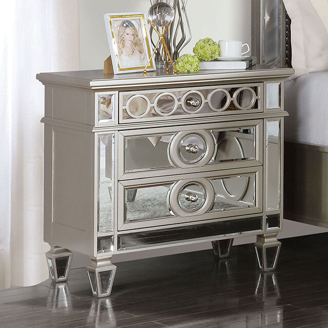  Furniture of America Marseille 3-Drawer Nightstand CM7134N IMAGE 1