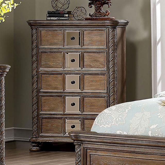  Furniture of America Timandra 5-Drawer Chest CM7145C IMAGE 1