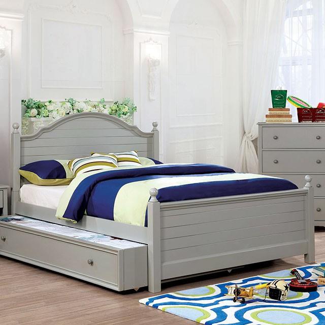  Furniture of America Diane Full Poster Bed CM7158GY-F-BED-VN IMAGE 1
