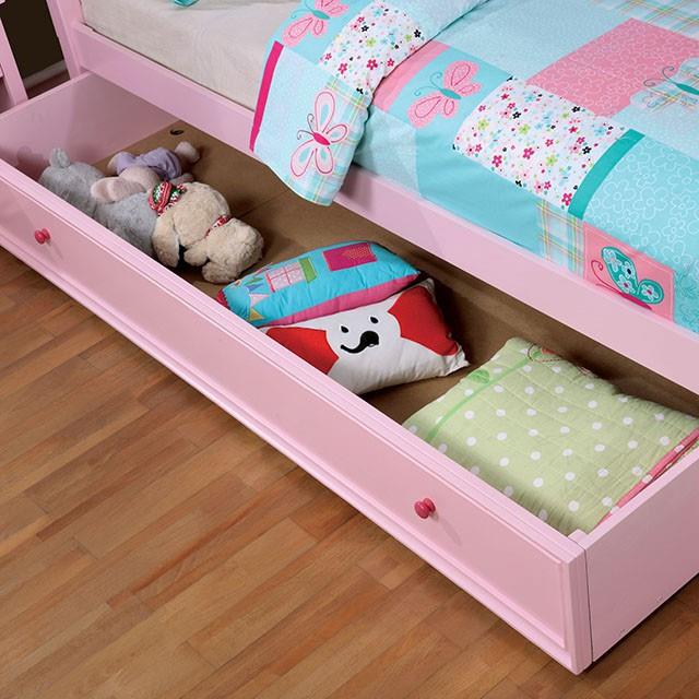  Furniture of America Dani Twin Poster Bed CM7159PK-T-BED-VN IMAGE 3