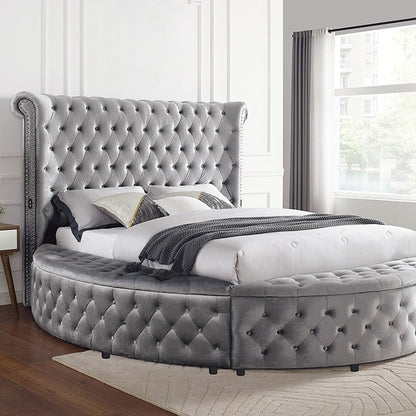  Furniture of America Sansom California King Bed CM7178GY-CK-BED IMAGE 1