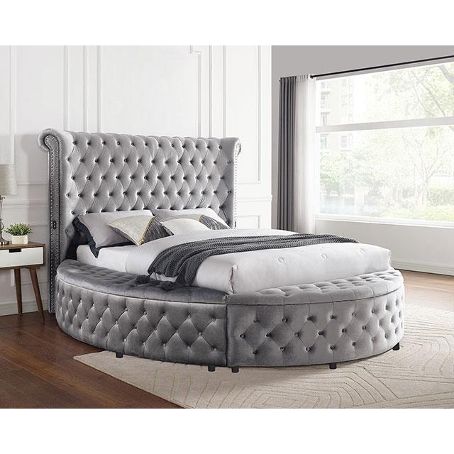 Furniture of America Sansom CM7178GY-EK-BED E.King Bed IMAGE 2