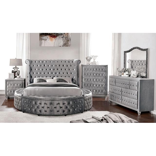 Furniture of America Sansom CM7178GY-EK-BED E.King Bed IMAGE 3