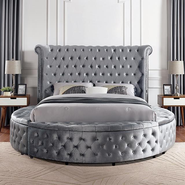 Furniture of America Sansom CM7178GY-EK-BED E.King Bed IMAGE 4