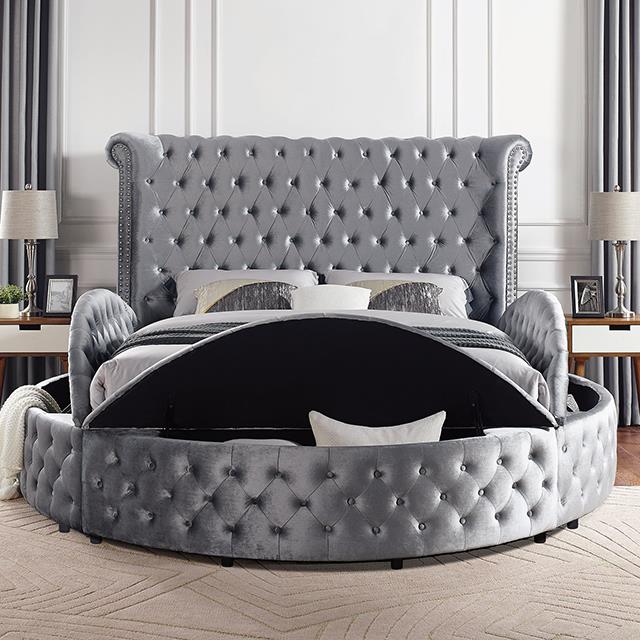 Furniture of America Sansom CM7178GY-EK-BED E.King Bed IMAGE 5