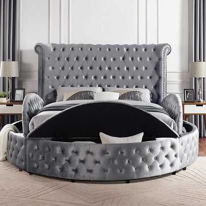 Furniture of America Sansom CM7178GY-EK-BED E.King Bed IMAGE 5