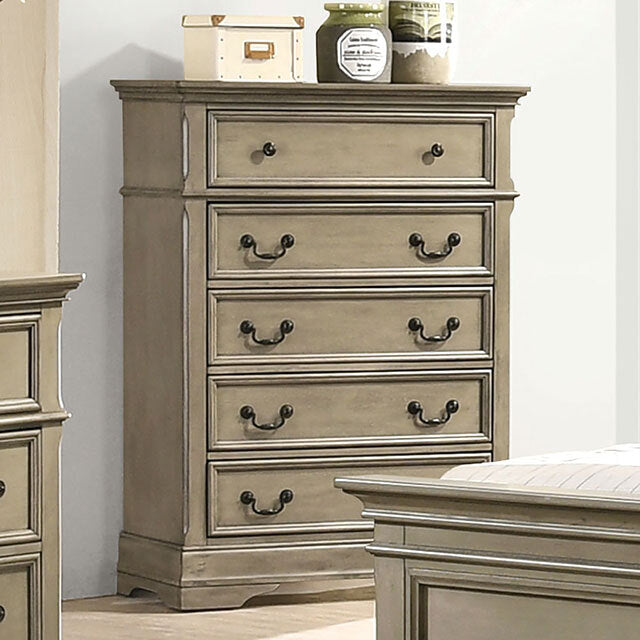  Furniture of America Lasthenia 5-Drawer Chest CM7181C IMAGE 1
