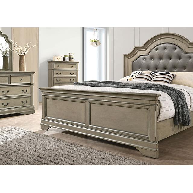  Furniture of America Lasthenia Queen Upholstered Panel Bed CM7181Q-BED IMAGE 3
