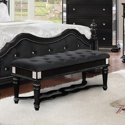 Furniture of America Azha CM7194BK-BN Bench IMAGE 1