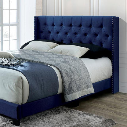  Furniture of America Jenelle Twin Upholstered Platform Bed CM7216NV-T IMAGE 1