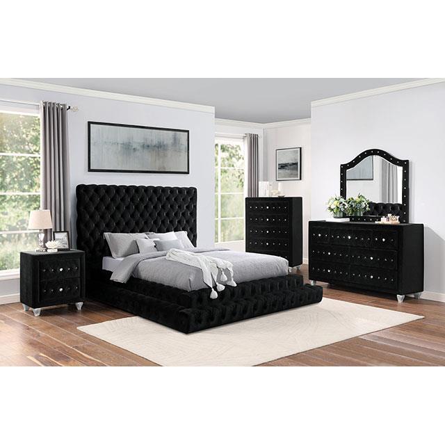 Furniture of America Stefania CM7227BK-Q-BED Queen Bed IMAGE 2