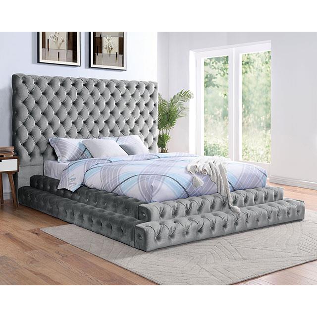 Furniture of America Stefania CM7227GY-Q-BED Queen Bed IMAGE 3