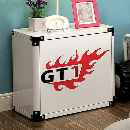  Furniture of America Power Racer Kids Nightstand CM7261WH-N IMAGE 3