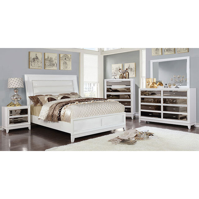  Furniture of America Golva Dresser Mirror CM7295WH-M IMAGE 1