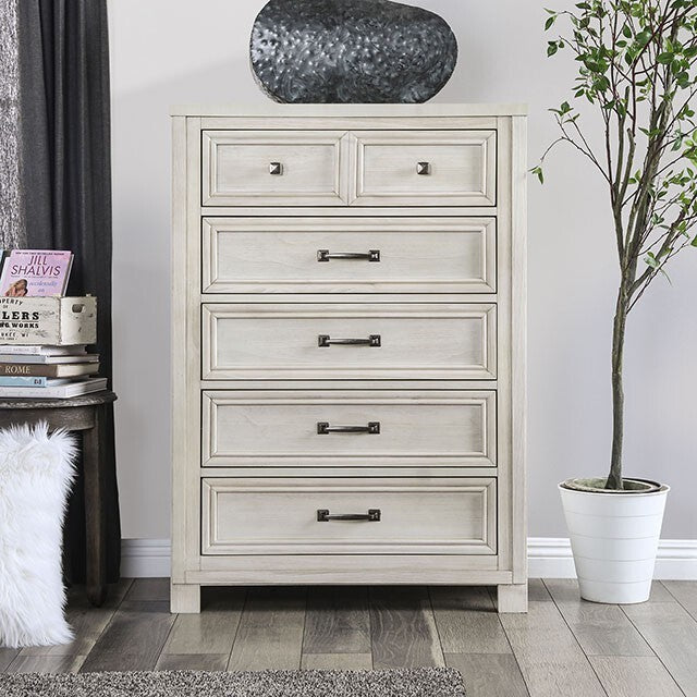  Furniture of America Tywyn 5-Drawer Chest CM7365WH-C IMAGE 1