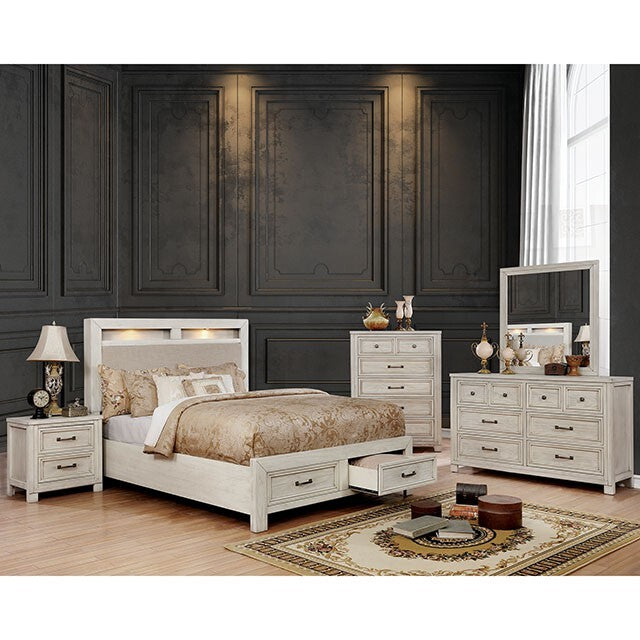  Furniture of America Tywyn Queen Bed CM7365WH-Q-BED IMAGE 1