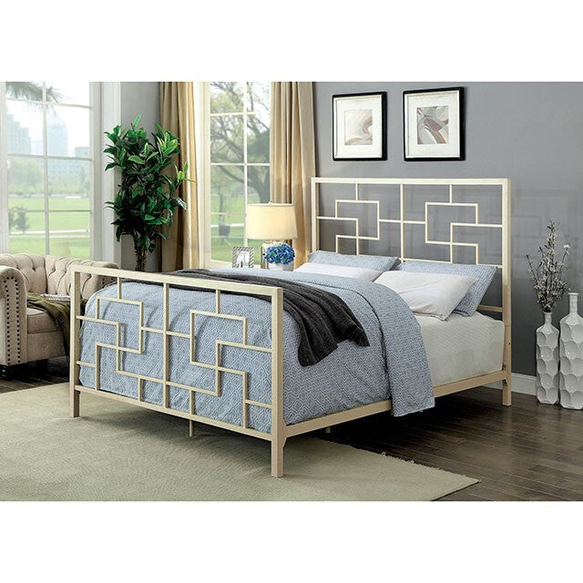  Furniture of America Lala California King Bed CM7425WH-CK IMAGE 1