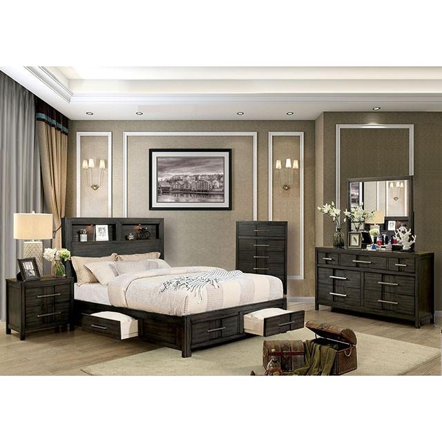  Furniture of America Karla CM7500GY-CK-BED Cal.King Bed IMAGE 2