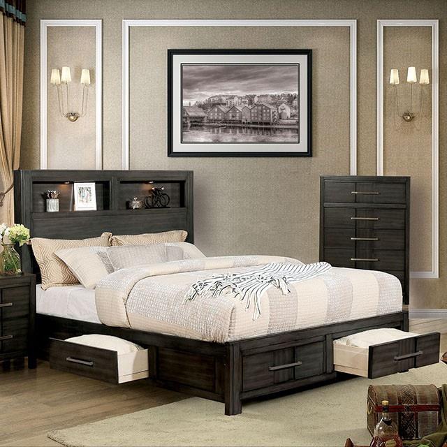  Furniture of America Karla CM7500GY-EK-BED E.King Bed IMAGE 1