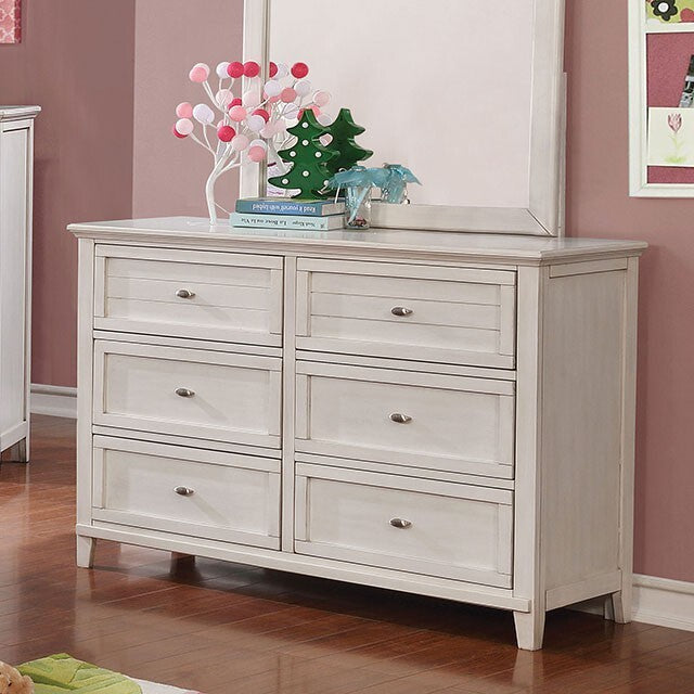  Furniture of America Brogan 6-Drawer Dresser CM7517WH-D IMAGE 1