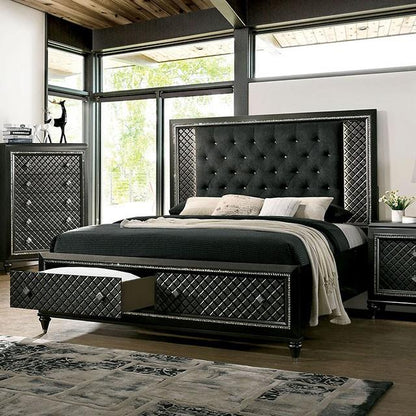  Furniture of America Demetria California King Upholstered Panel Bed with Storage CM7584DR-CK-BED IMAGE 1