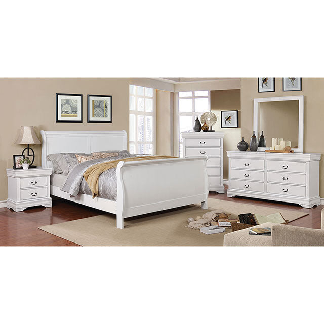  Furniture of America Eugenia Dresser Mirror CM7598WH-M IMAGE 1