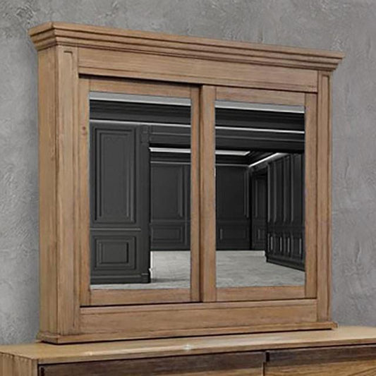 Furniture of America Coimbra CM7623SM Cabinet Mirror IMAGE 1