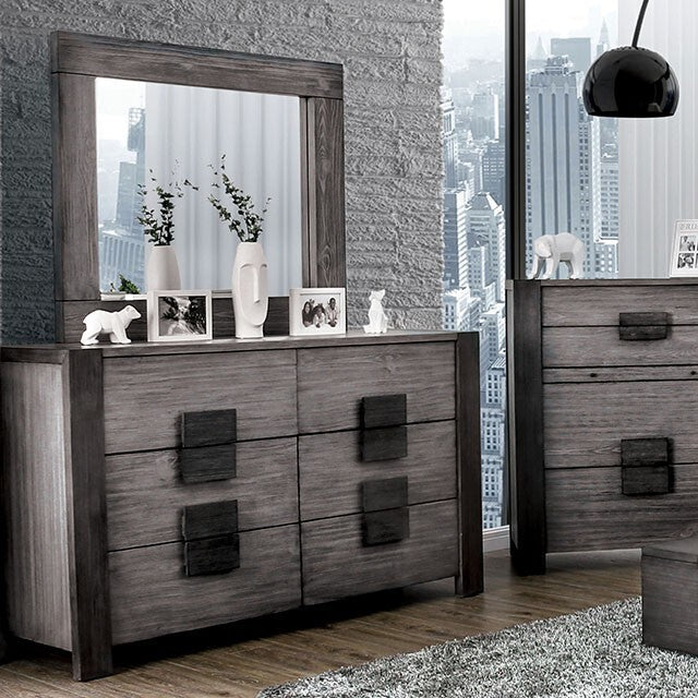  Furniture of America Janeiro 6-Drawer Dresser CM7628GY-D IMAGE 1