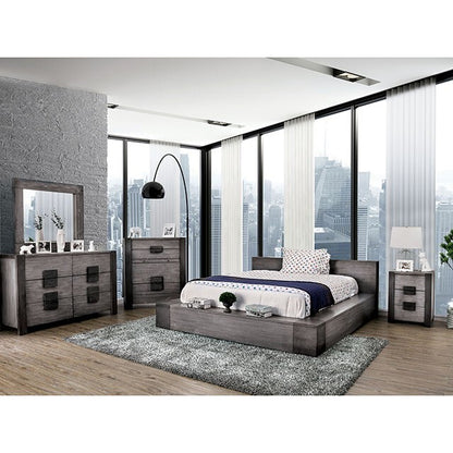  Furniture of America Janeiro King Bed CM7628GY-EK-BED IMAGE 2