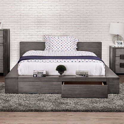  Furniture of America Janeiro California King Bed CM7629GY-CK-BED IMAGE 1