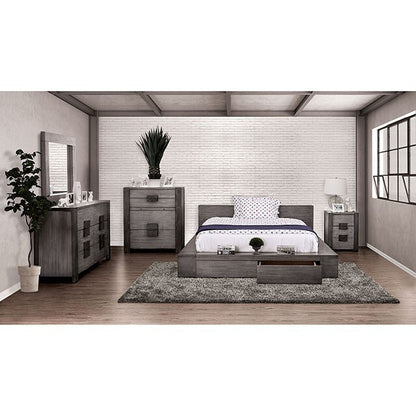  Furniture of America Janeiro King Bed CM7629GY-EK-BED IMAGE 2