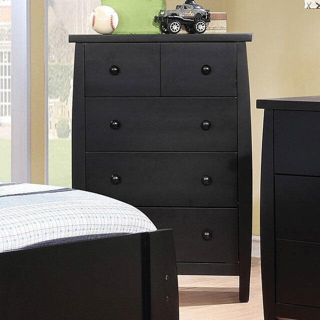  Furniture of America Marlee 4-Drawer Chest CM7651BK-C-VN IMAGE 3