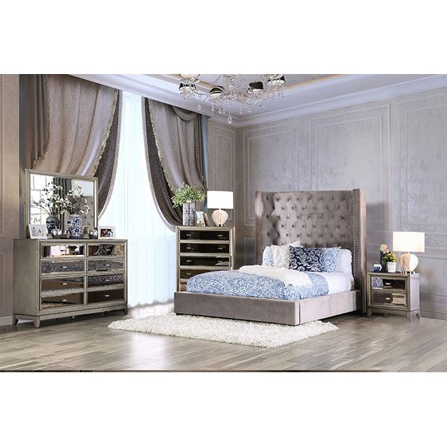 Furniture of America Rosabelle CM7669GY-Q-BED Queen Bed IMAGE 2