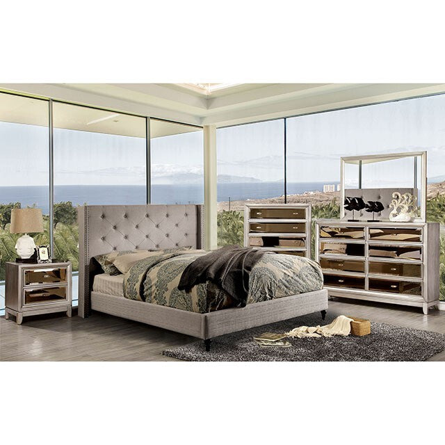  Furniture of America Anabelle California King Bed CM7677GY-CK-BED-VN IMAGE 2