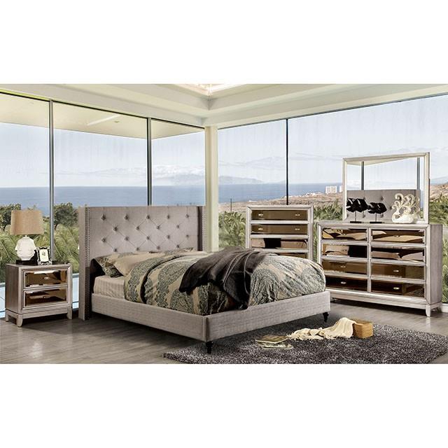 Furniture of America Anabelle CM7677GY-EK-BED-VN E.King Bed IMAGE 2