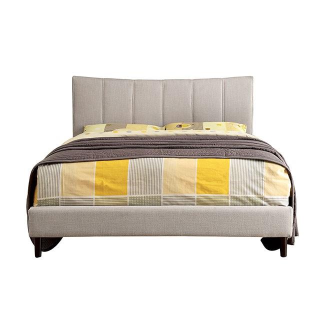  Furniture of America Ennis Twin Upholstered Platform Bed CM7678BG-T-BED-VN IMAGE 5