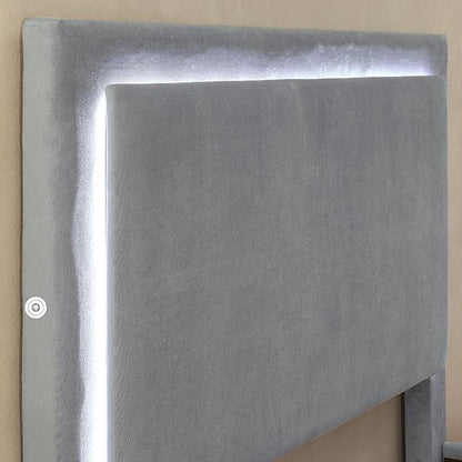 Furniture of America Erglow CM7695GY-EK-BED-VN E.King Bed, Gray IMAGE 3