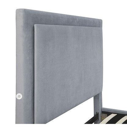Furniture of America Erglow CM7695GY-EK-BED-VN E.King Bed, Gray IMAGE 4