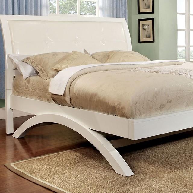 Furniture of America Delano CM7824WH-CK-BED California King Bed IMAGE 1