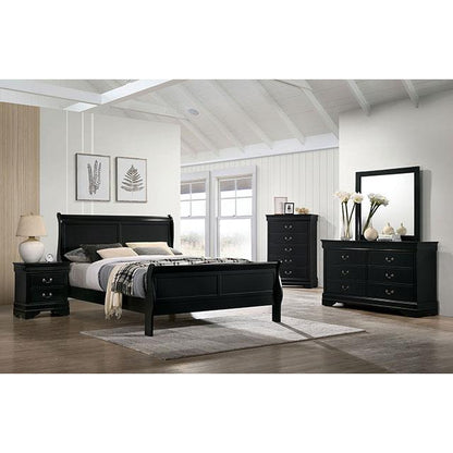  Furniture of America Louis Philippe California King Sleigh Bed CM7966BK-CK-BED IMAGE 2