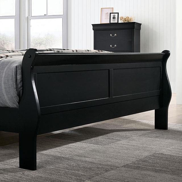  Furniture of America Louis Philippe California King Sleigh Bed CM7966BK-CK-BED IMAGE 3