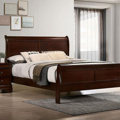  Furniture of America Louis Philippe California King Sleigh Bed CM7966CH-CK-BED IMAGE 1