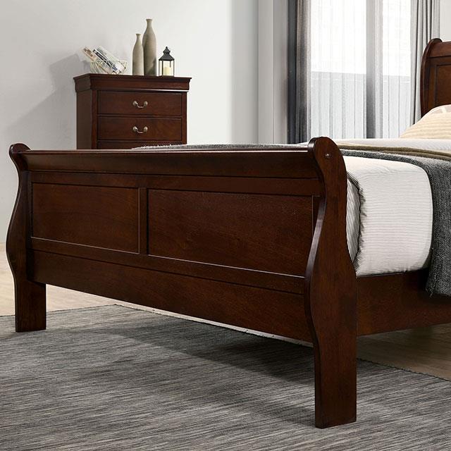  Furniture of America Louis Philippe California King Sleigh Bed CM7966CH-CK-BED IMAGE 3