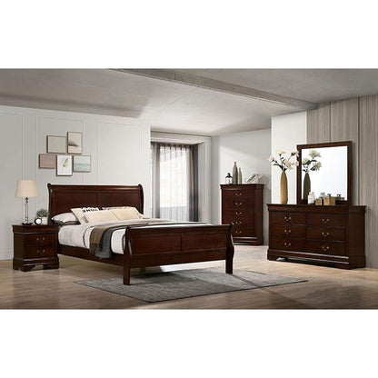  Furniture of America Louis Philippe Full Sleigh Bed CM7966CH-F-BED IMAGE 2