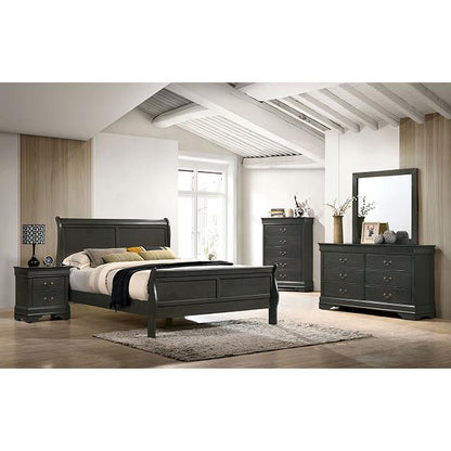  Furniture of America Louis Philippe Full Sleigh Bed CM7966GY-F-BED IMAGE 2