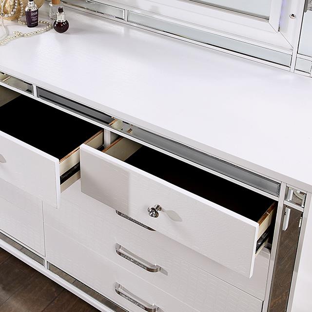 Furniture of America Brachium CM7977WH-CK-BED Cal.King Bed IMAGE 7