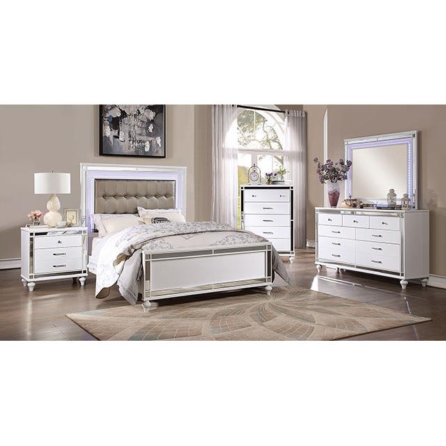 Furniture of America Brachium CM7977WH-EK-BED E.King Bed IMAGE 2