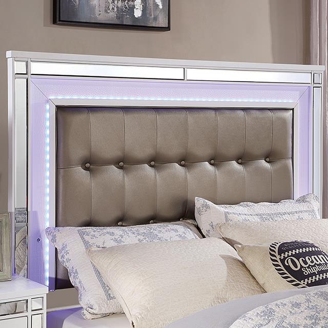 Furniture of America Brachium CM7977WH-EK-BED E.King Bed IMAGE 3