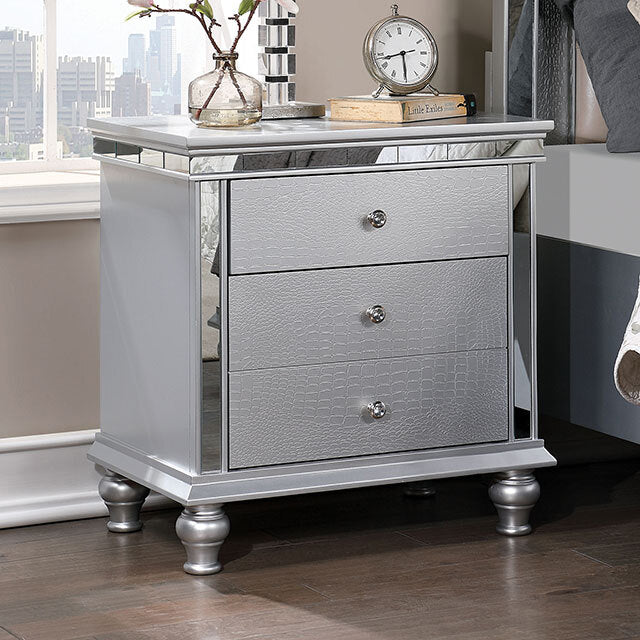  Furniture of America Bellinzona 3-Drawer Nightstand CM7992N IMAGE 1