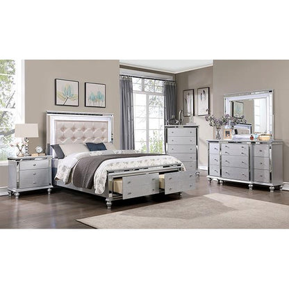  Furniture of America Bellinzona Queen Upholstered Panel Bed with Storage CM7992Q-BED IMAGE 2